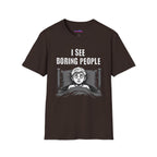 "I See Boring People" Spooked Boy T-Shirt