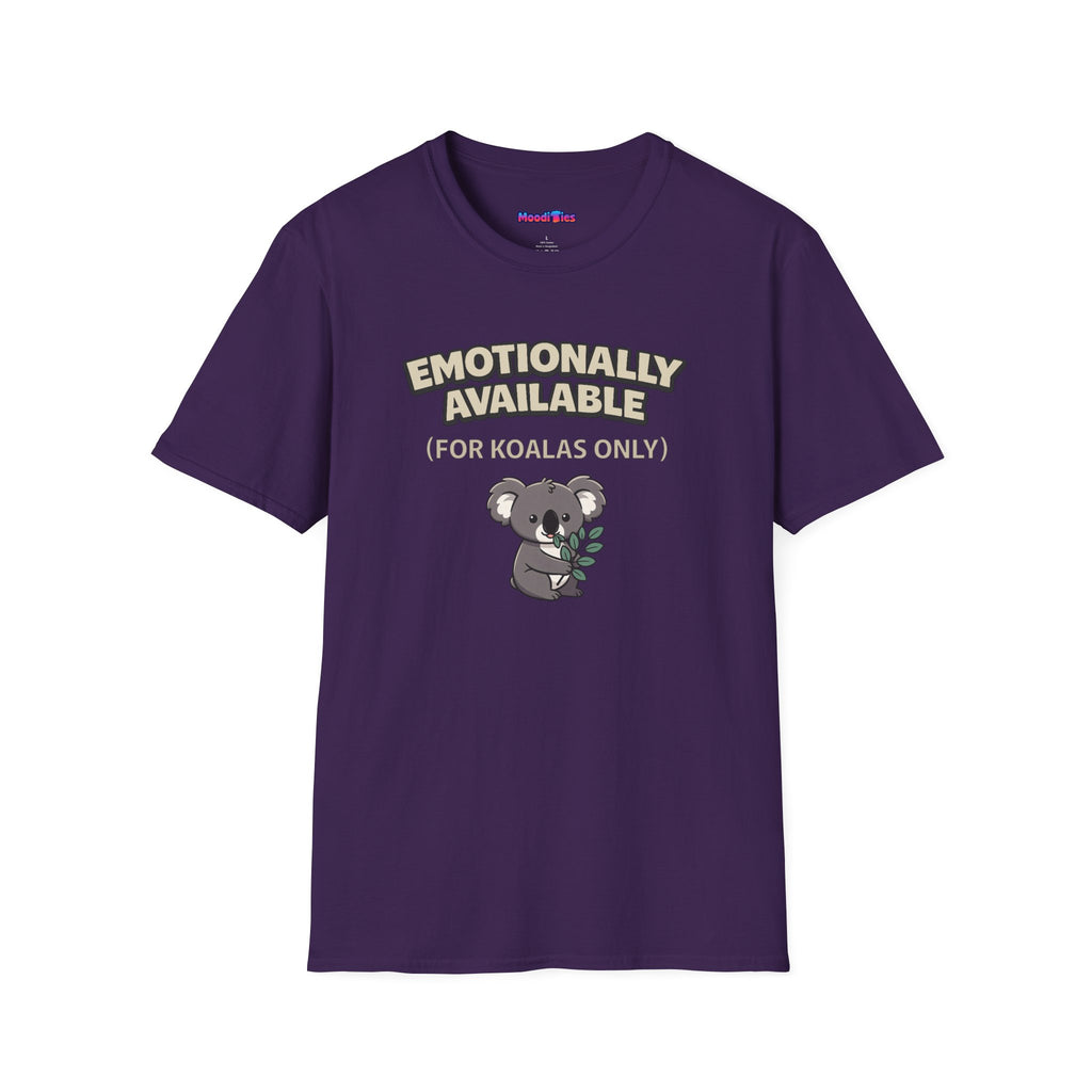 “Emotionally Available (For Koalas Only)” Cute Koala T-Shirt