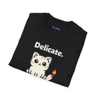 "Delicate. Like a Bomb." Cat T-Shirt