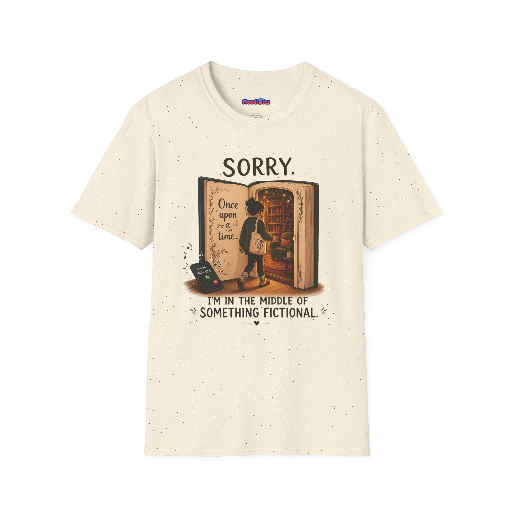"Sorry. I'm In the Middle of Something Fictional." Book Portal T-Shirt