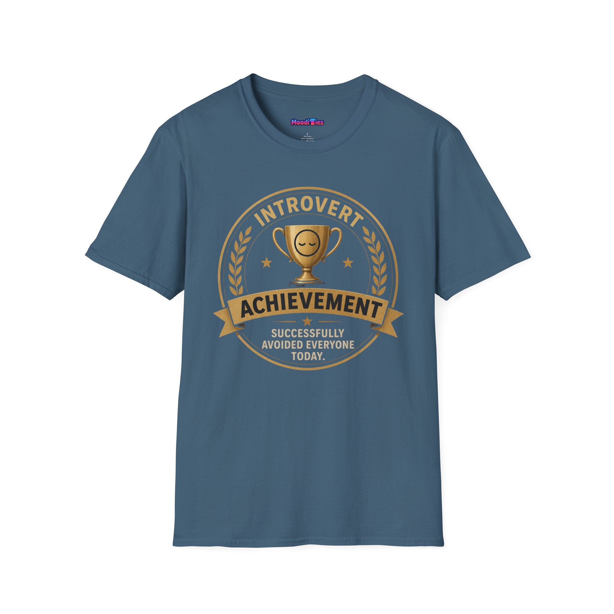 "Introvert Achievement: Successfully Avoided Everyone Today" T-Shirt