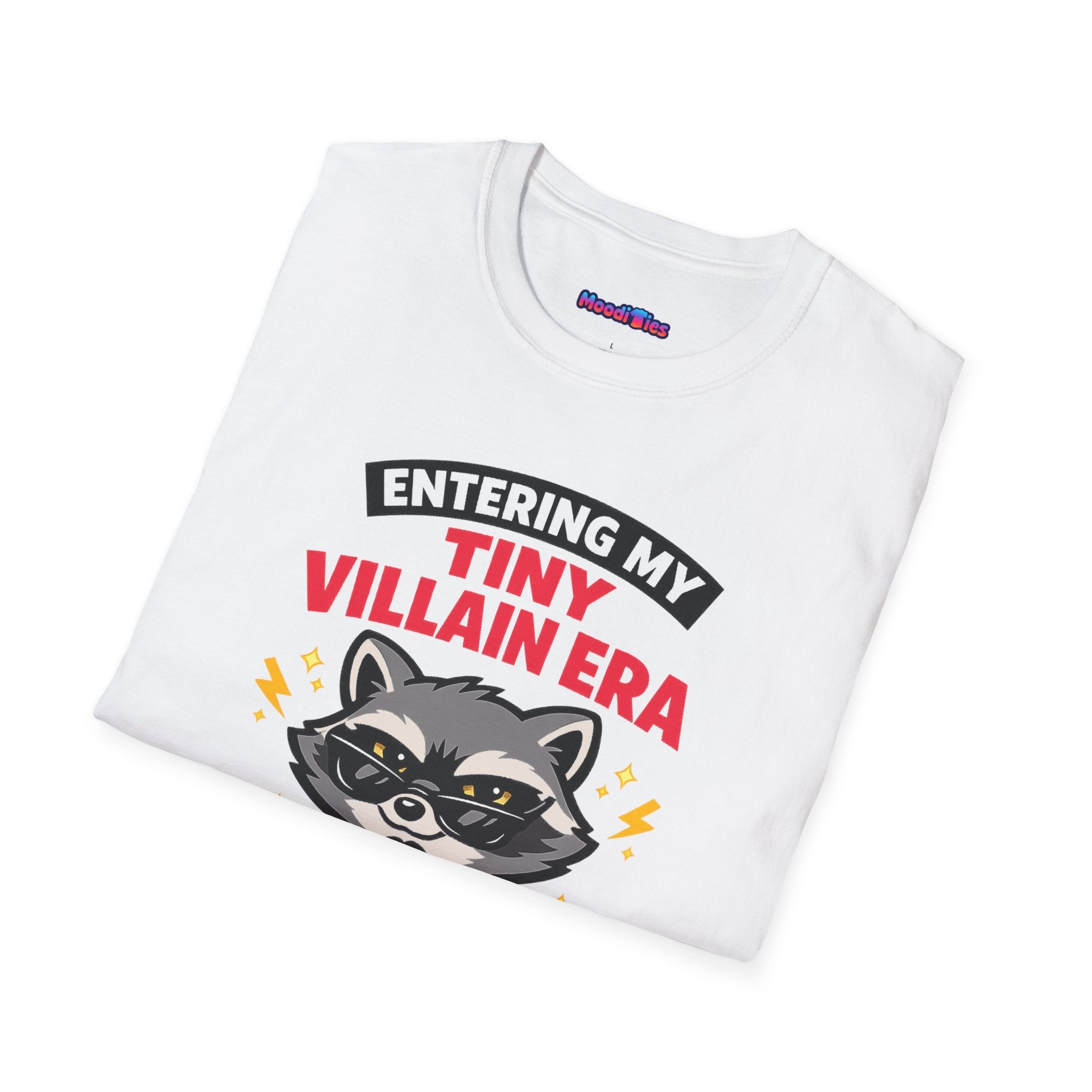 "Entering My Tiny Villain Era" Naughty Raccoon T-Shirt