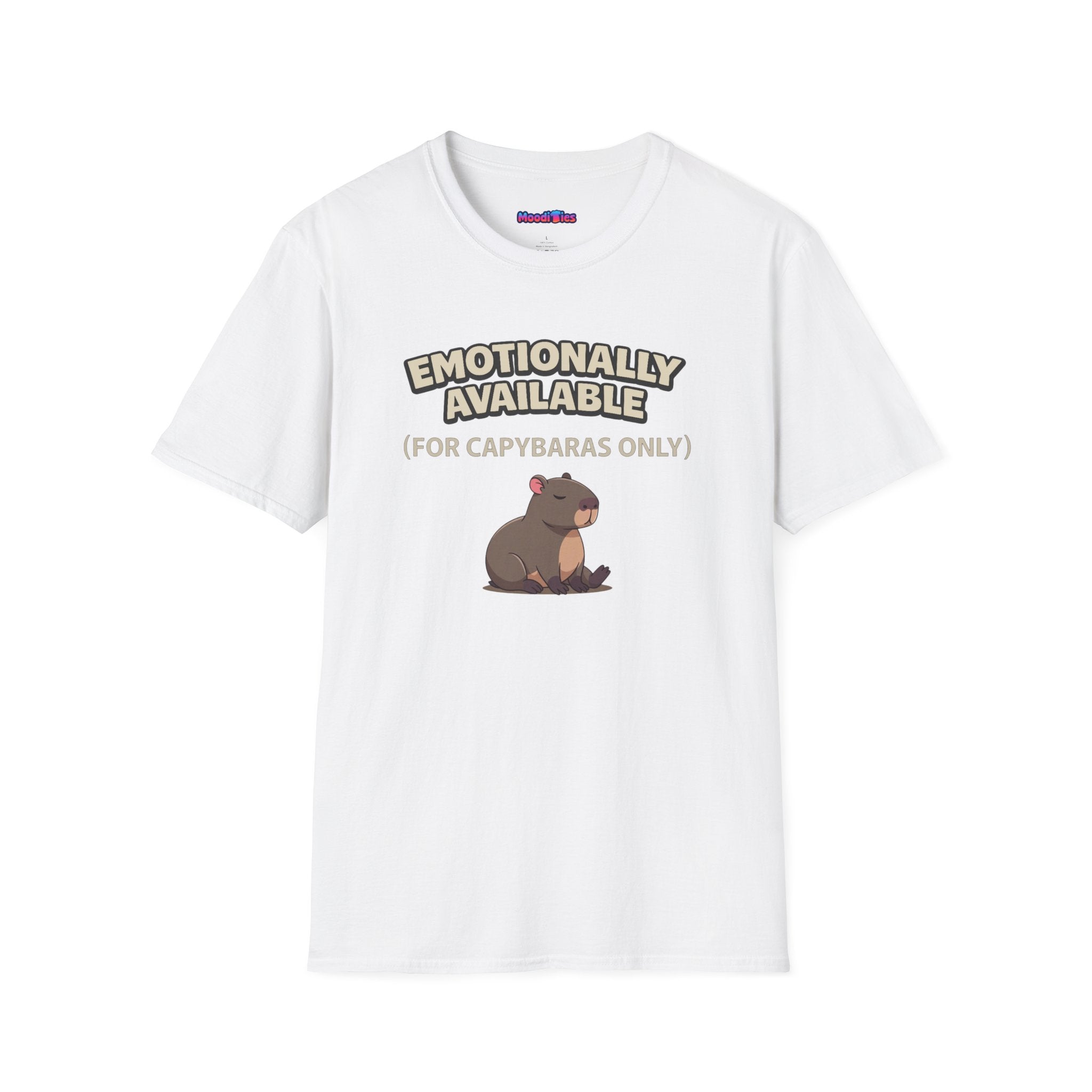 "Emotionally Available (For Capybaras Only)” Capybara T-Shirt