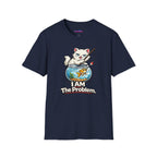 "I AM The Problem" Cat with Goldfish T-Shirt
