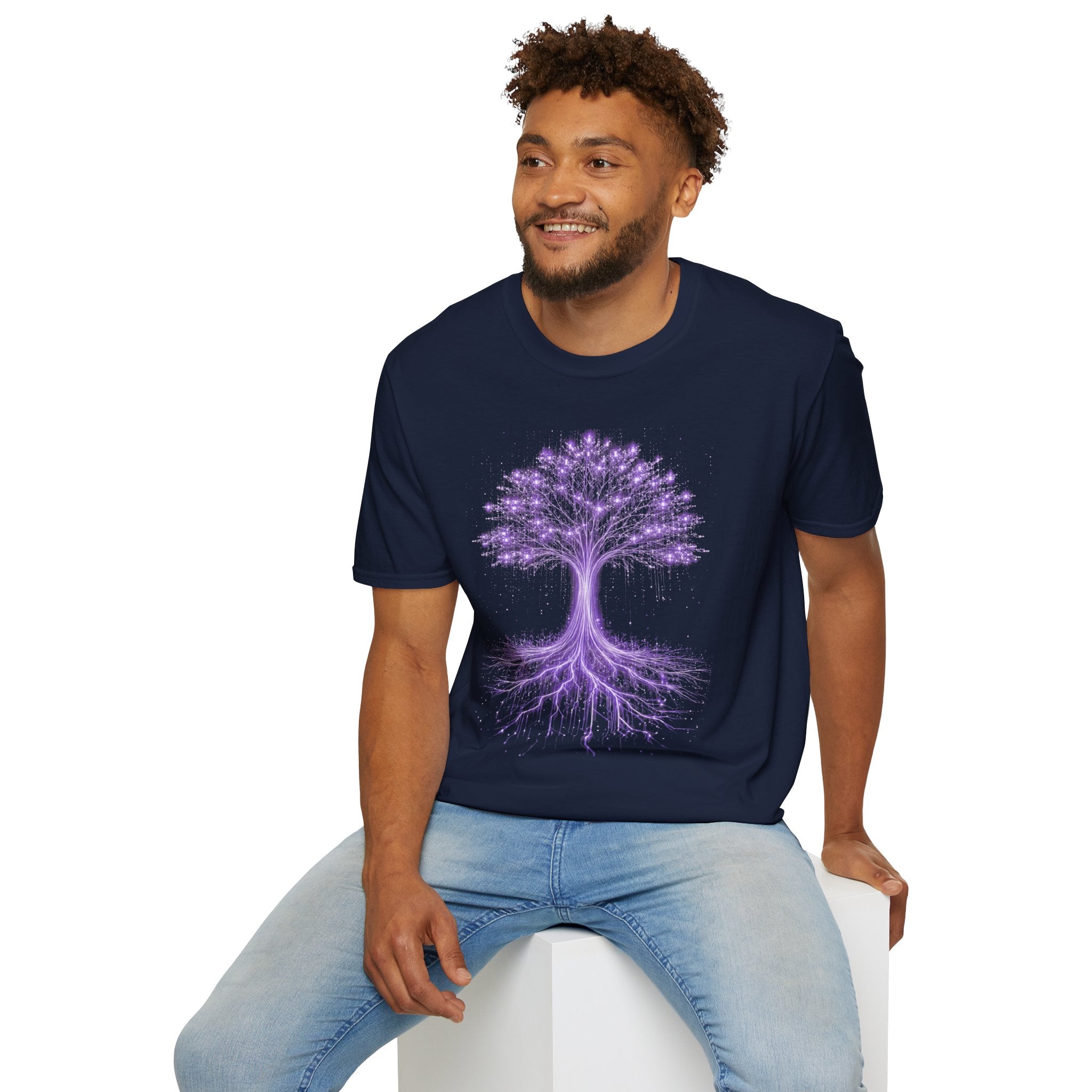 Digital Tree of Life (Purple) Graphic T-Shirt