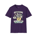 "Therapy? No. Just Vibes and Panic" T-Shirt