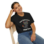 "Low Tolerance, High Sass" Black Cat T-Shirt