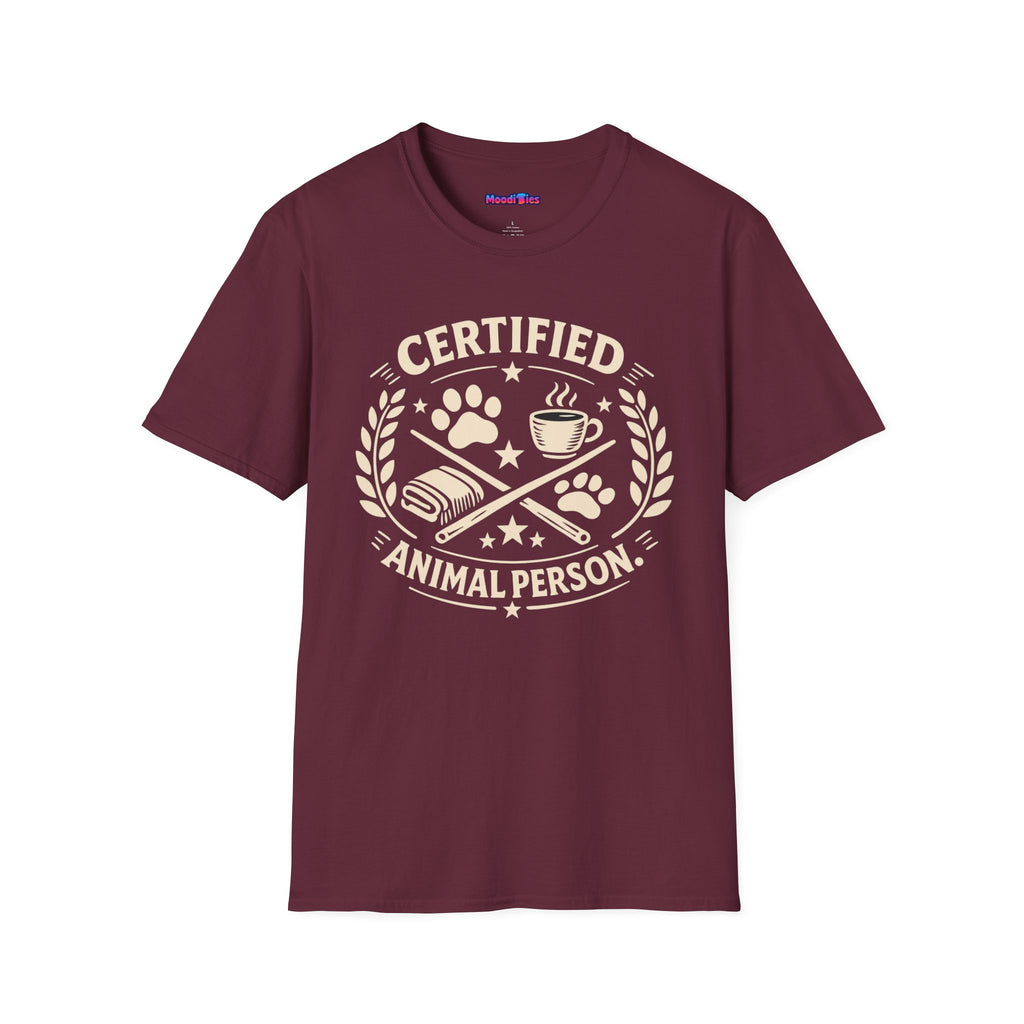 “Certified Animal Person” T-Shirt