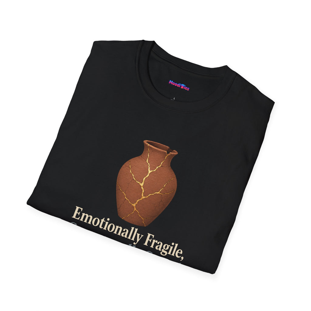 "Emotionally Fragile, Structurally Sound" Kintsugi Vase T-Shirt