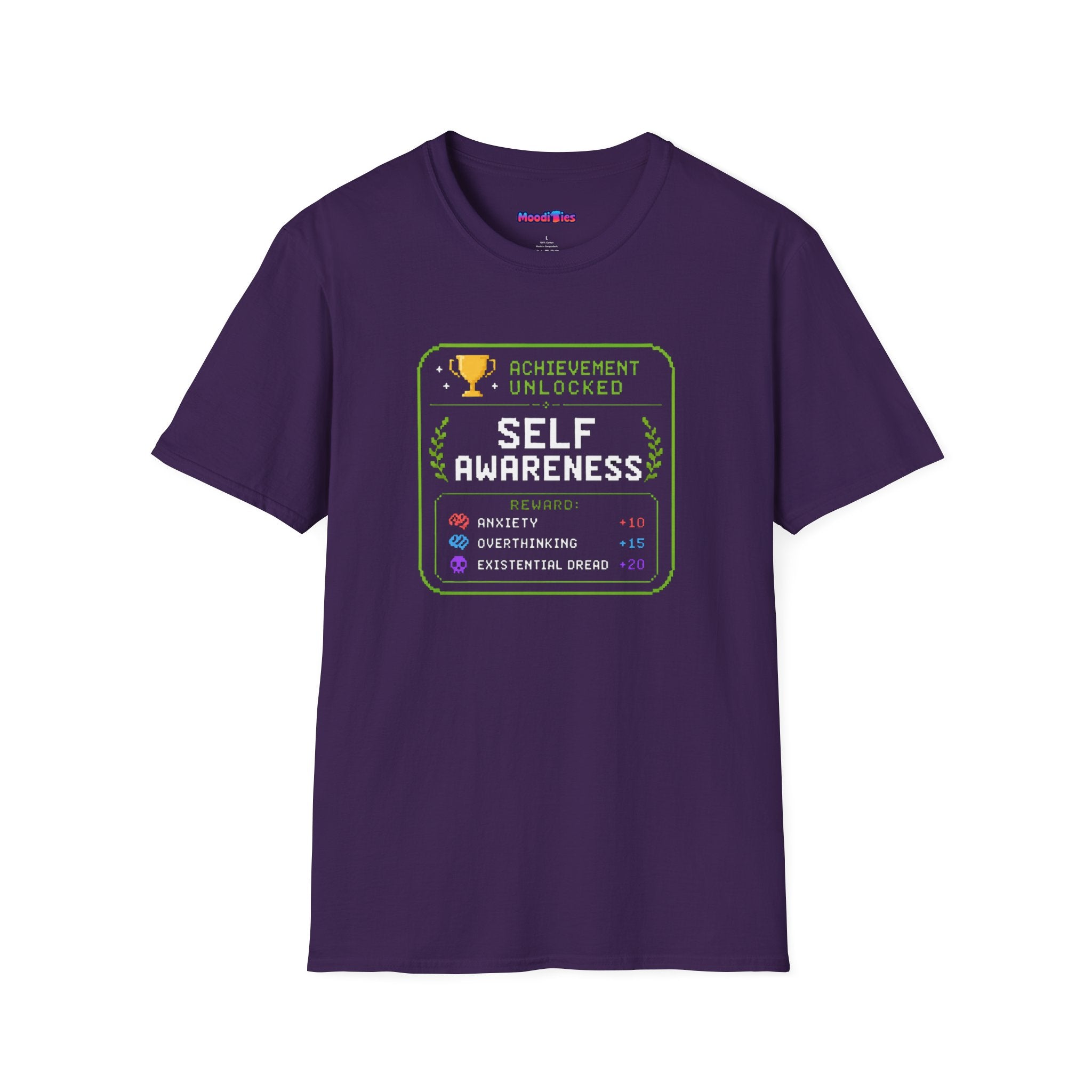 "Achievement Unlocked: Self-Awareness" Gamer Humor T-Shirt