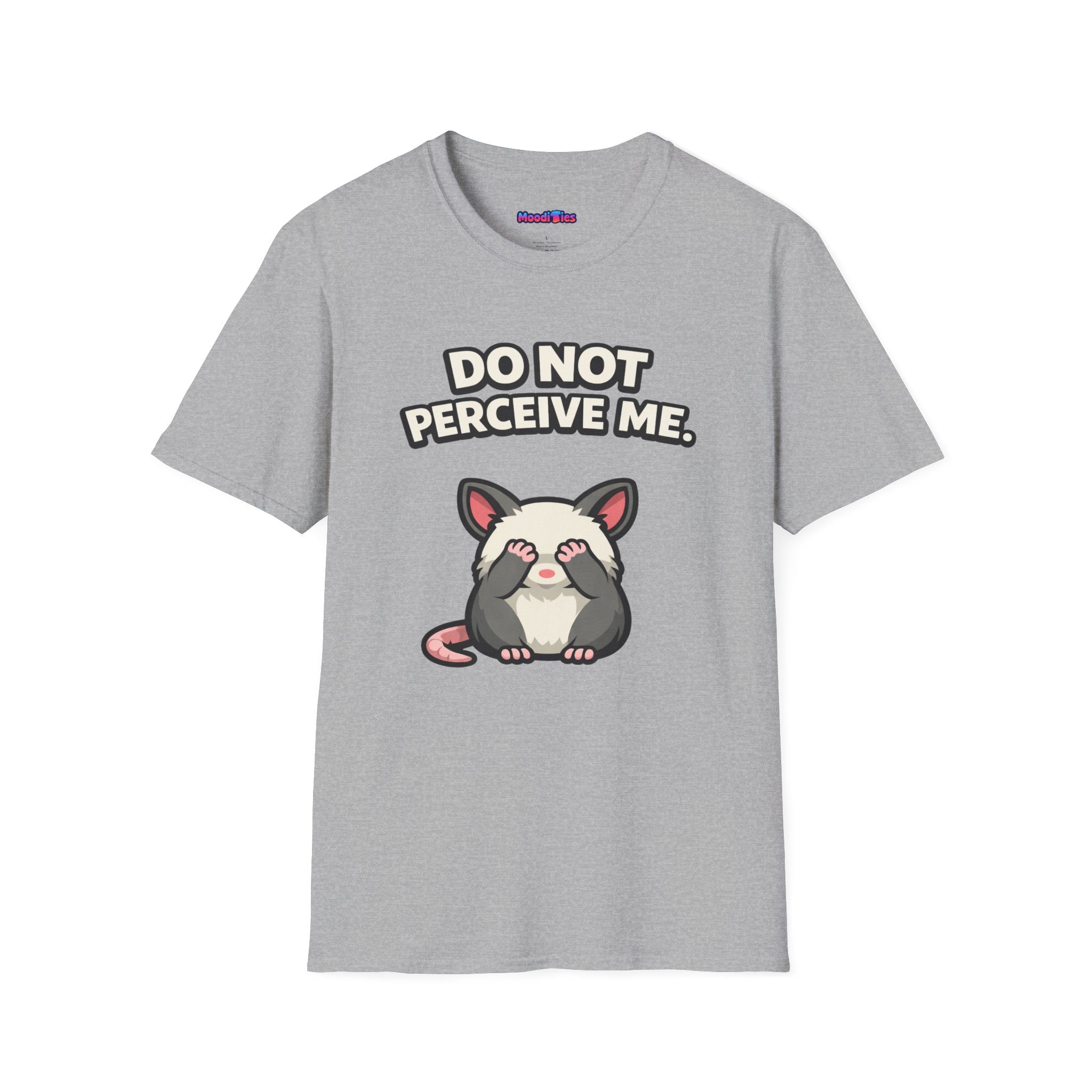 "Do Not Perceive Me" Shy Opossum T-Shirt