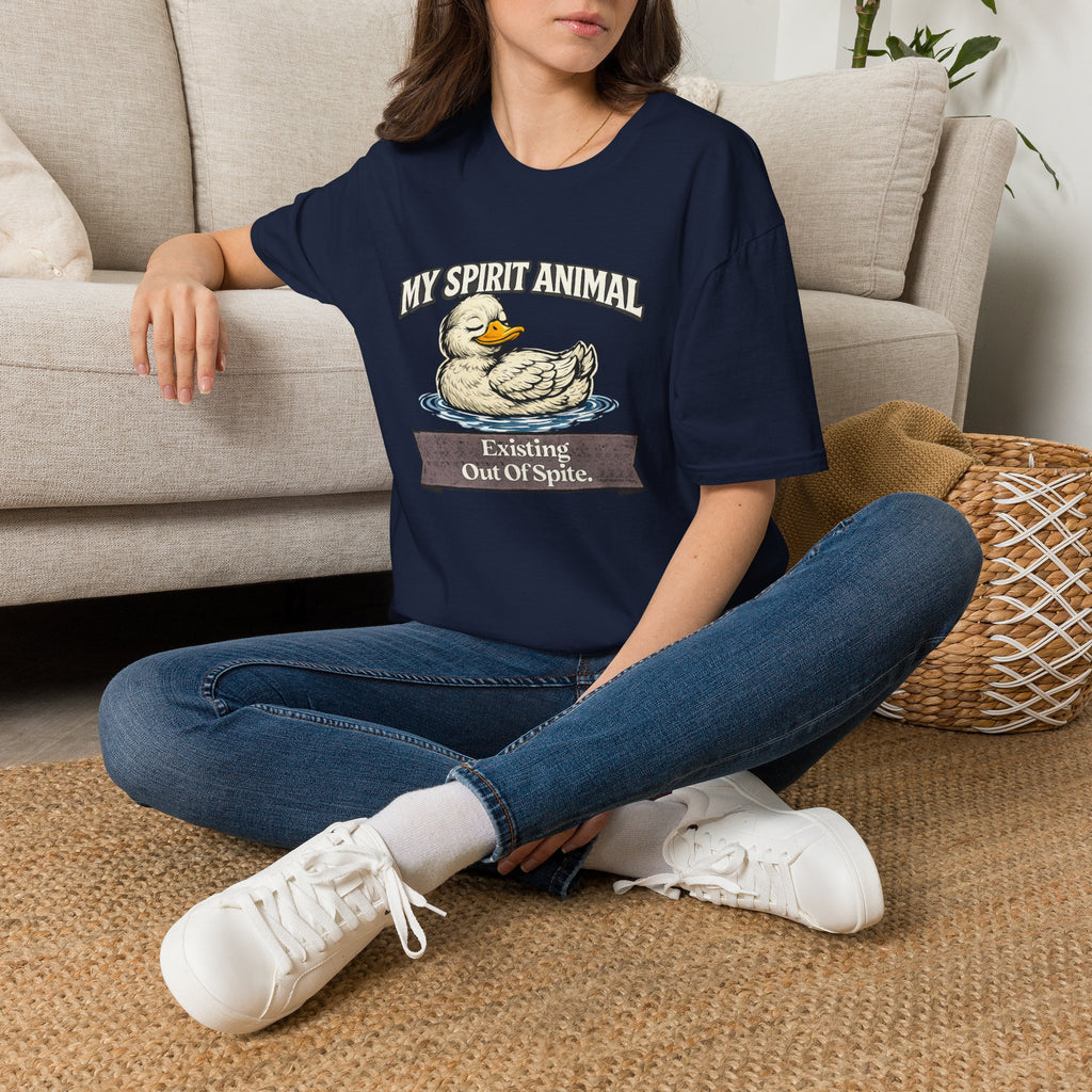 "My Spirit Animal: Duck (Existing Out Of Spite)" T-Shirt