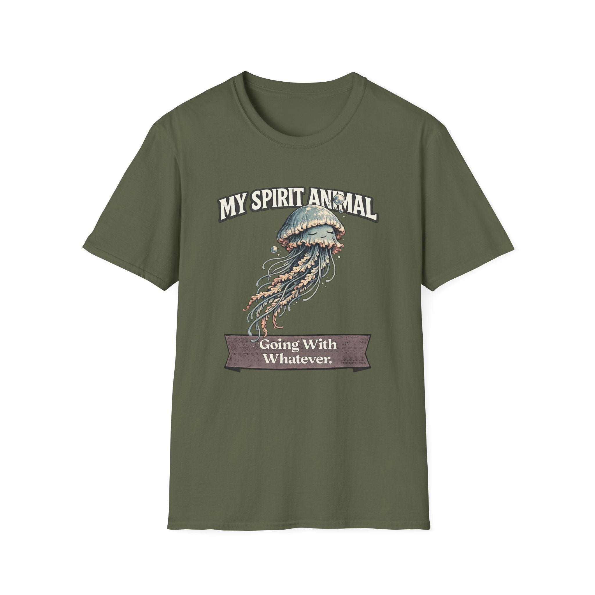 "My Spirit Animal: Jellyfish (Going With Whatever)" T-Shirt