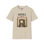 "Books Are My Escape Plan." Book Portal T-Shirt