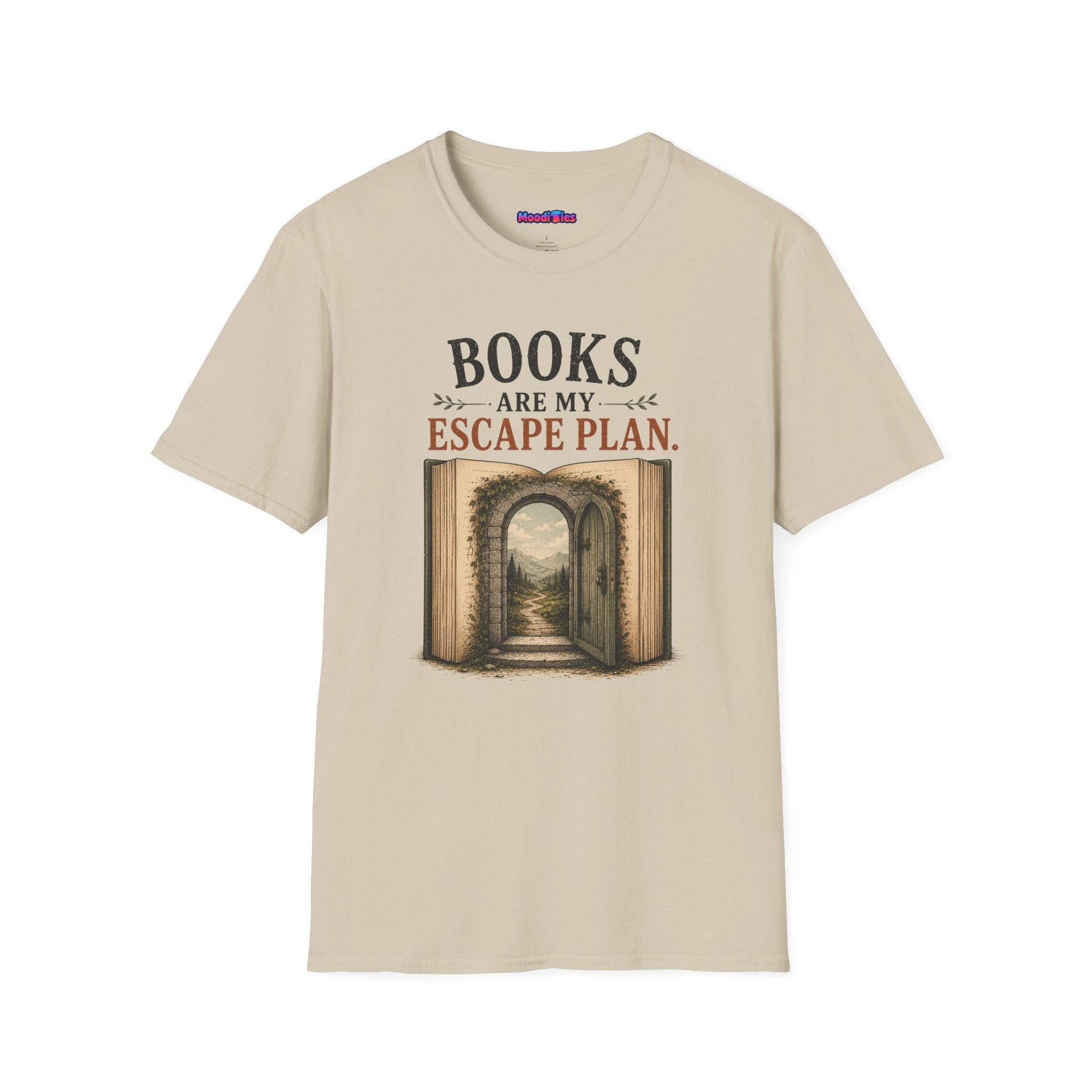 "Books Are My Escape Plan." Book Portal T-Shirt
