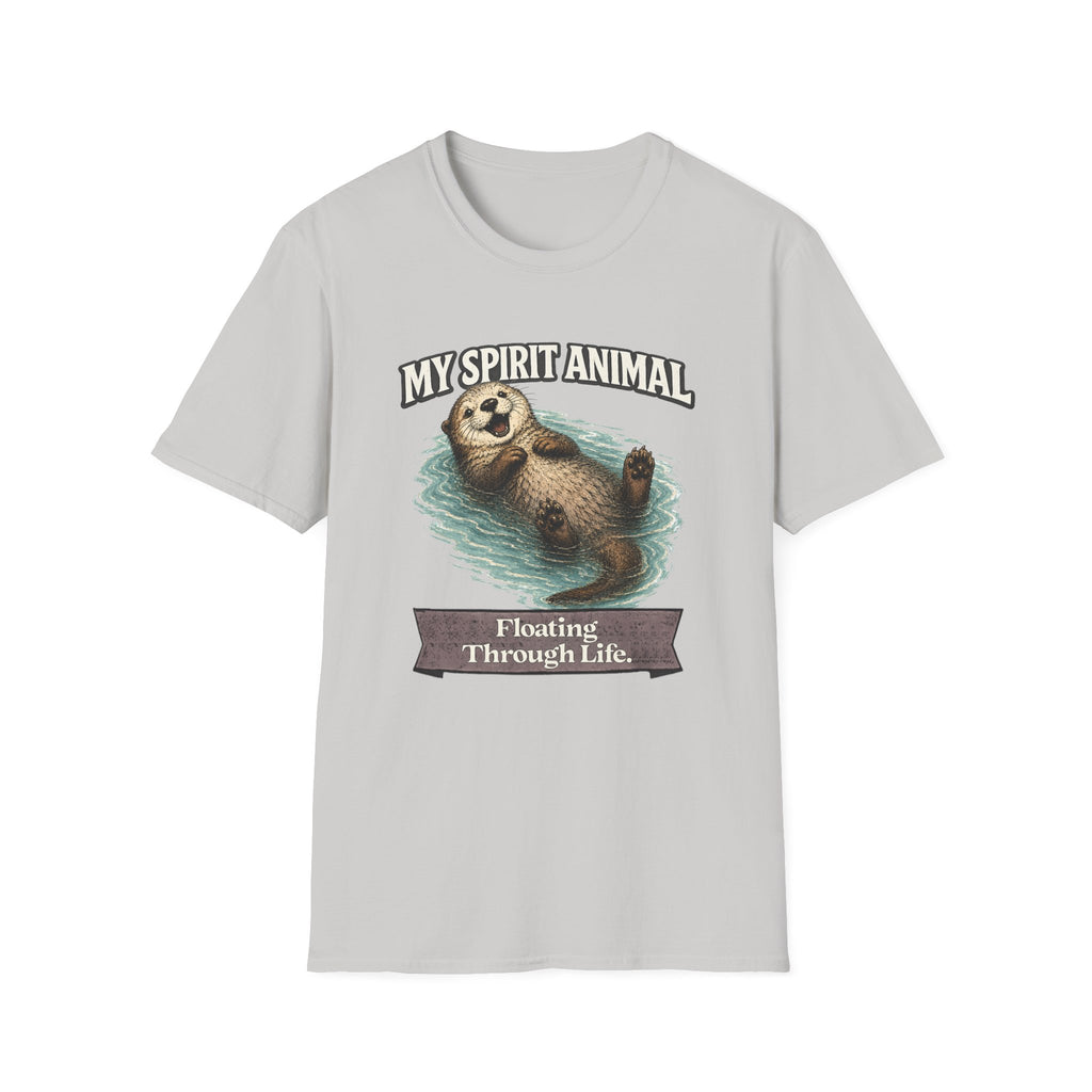 "My Spirit Animal: Otter (Floating Through Life)" T-Shirt