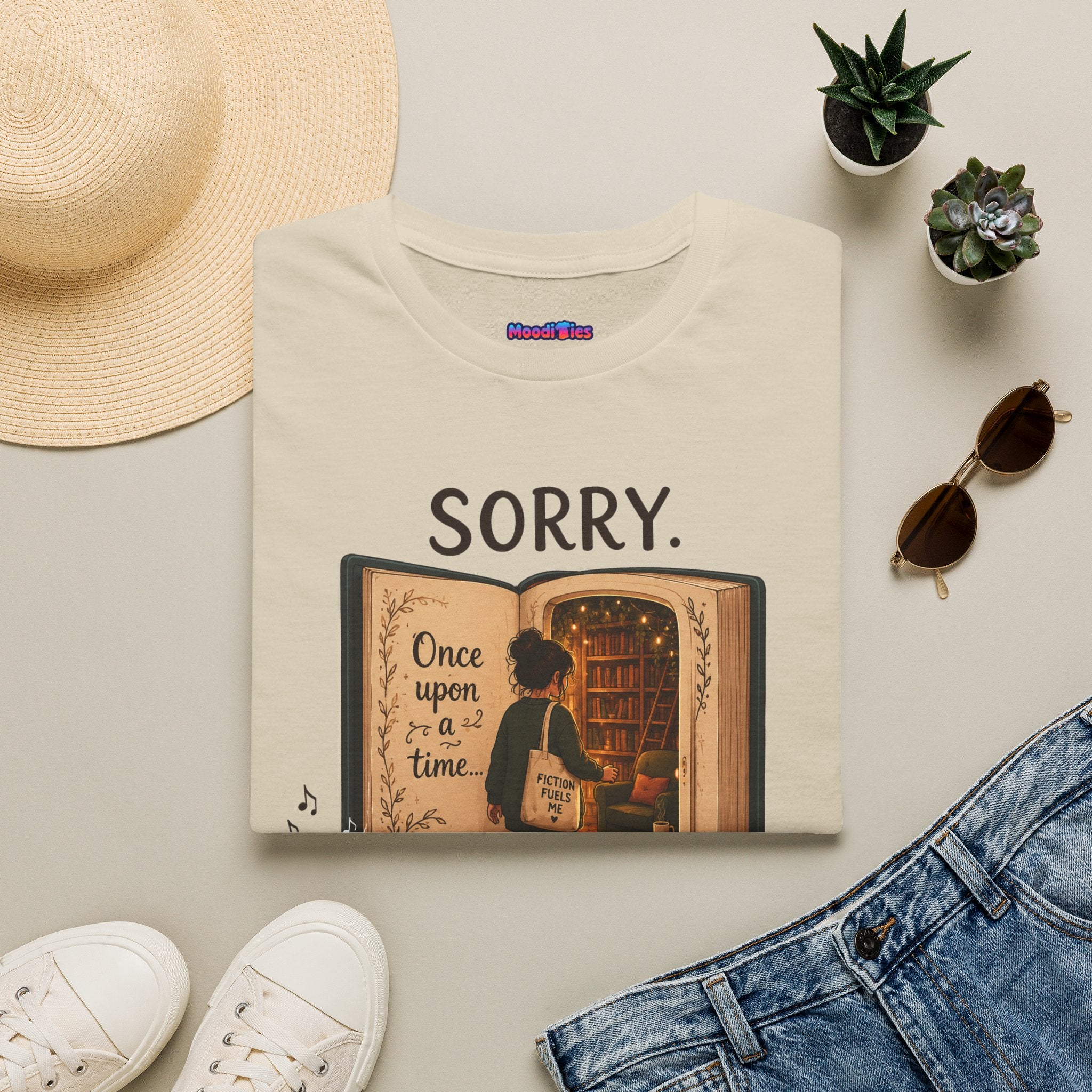 "Sorry. I'm In the Middle of Something Fictional." Book Portal T-Shirt