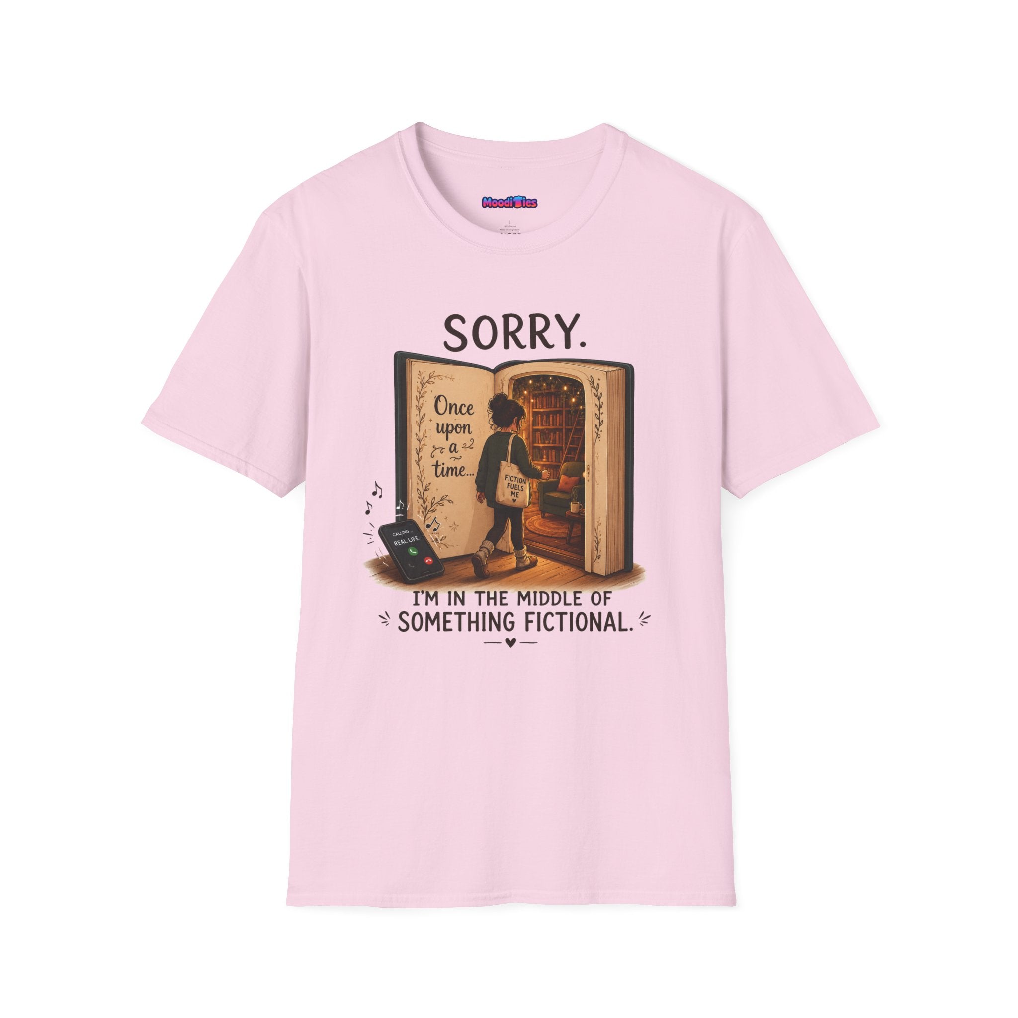 "Sorry. I'm In the Middle of Something Fictional." Book Portal T-Shirt