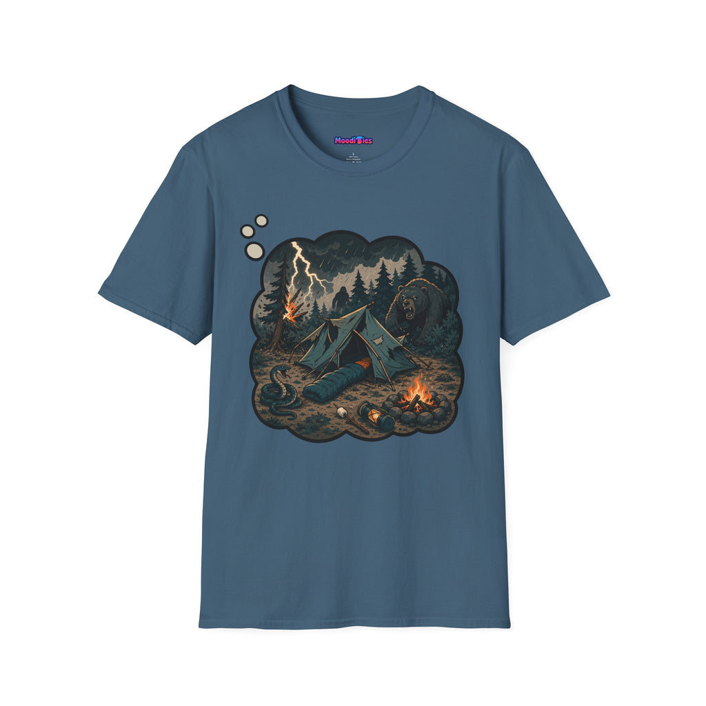 Camping Anxiety Thought Bubble T-Shirt