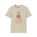 "Currently Growing Through It" Broken Potted Plant T-Shirt