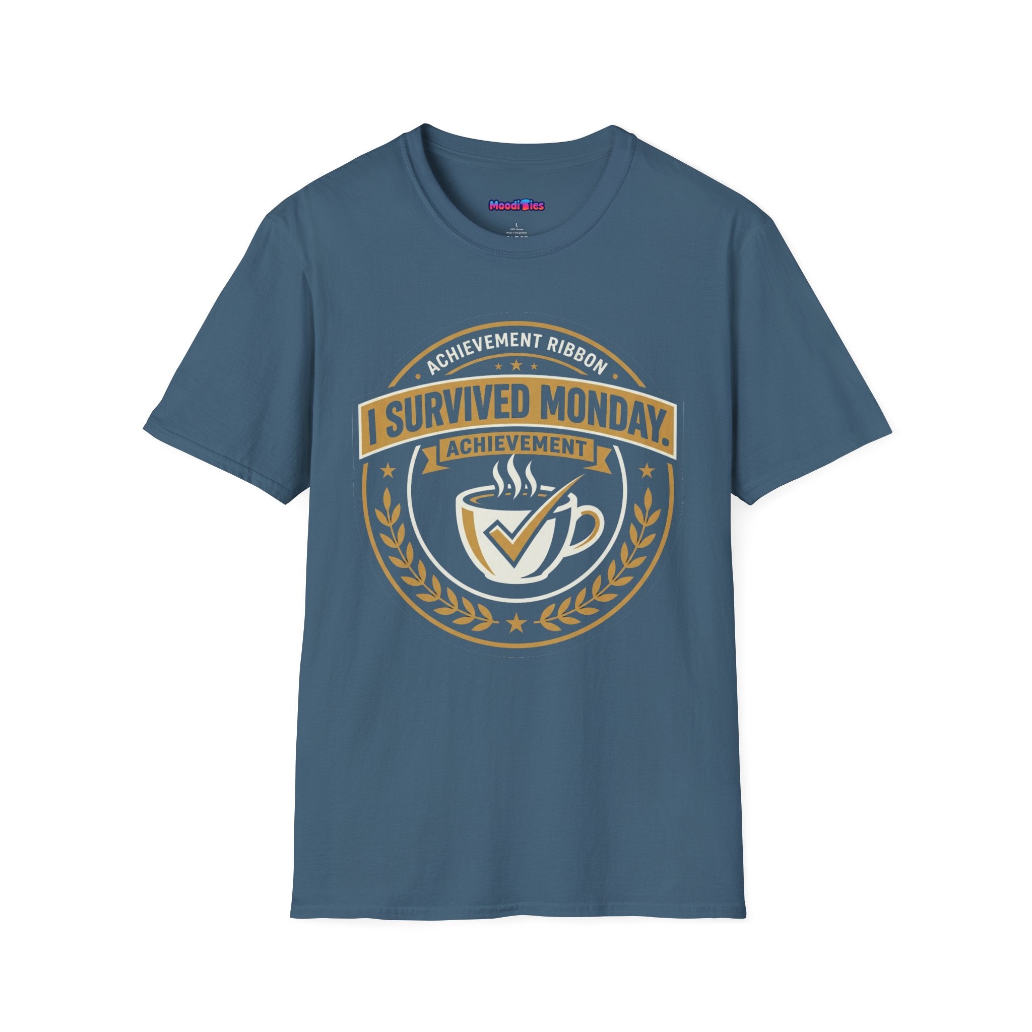 "I Survived Monday" Achievement Ribbon T-Shirt