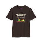 "Emotionally Available (For Birds Only)" Parrot and Love Birds T-Shirt