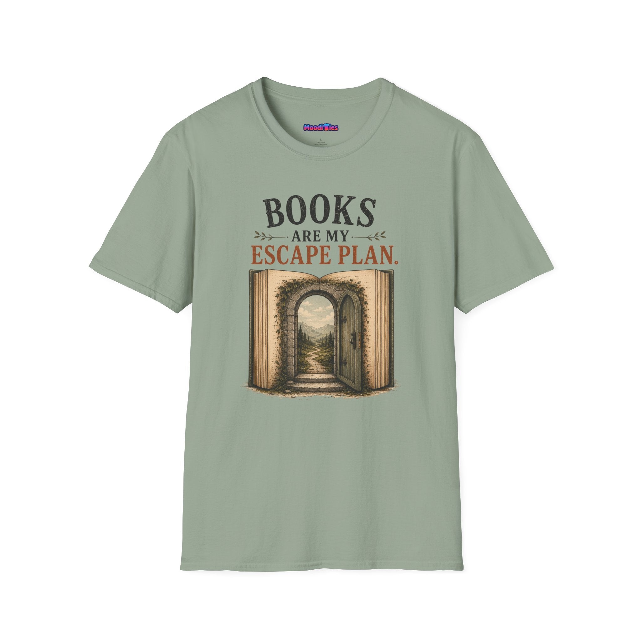"Books Are My Escape Plan." Book Portal T-Shirt