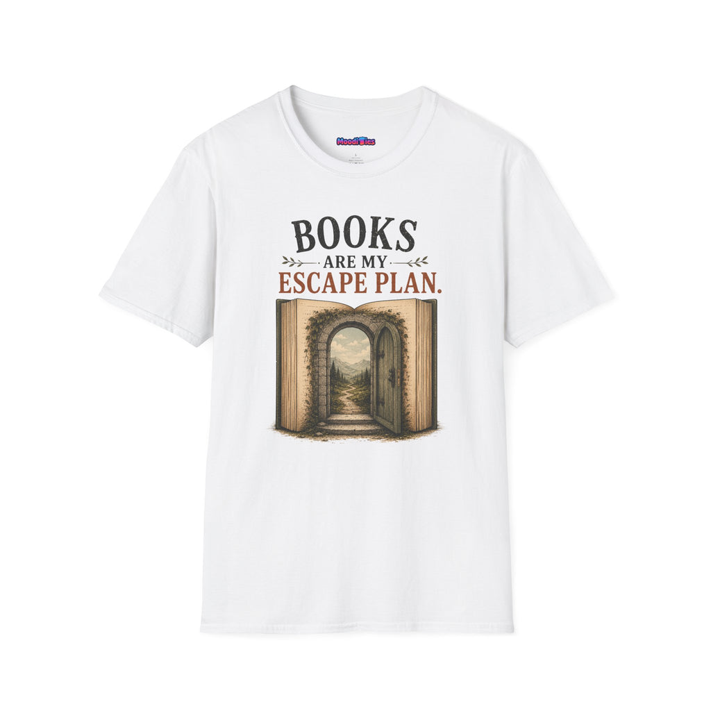 "Books Are My Escape Plan." Book Portal T-Shirt