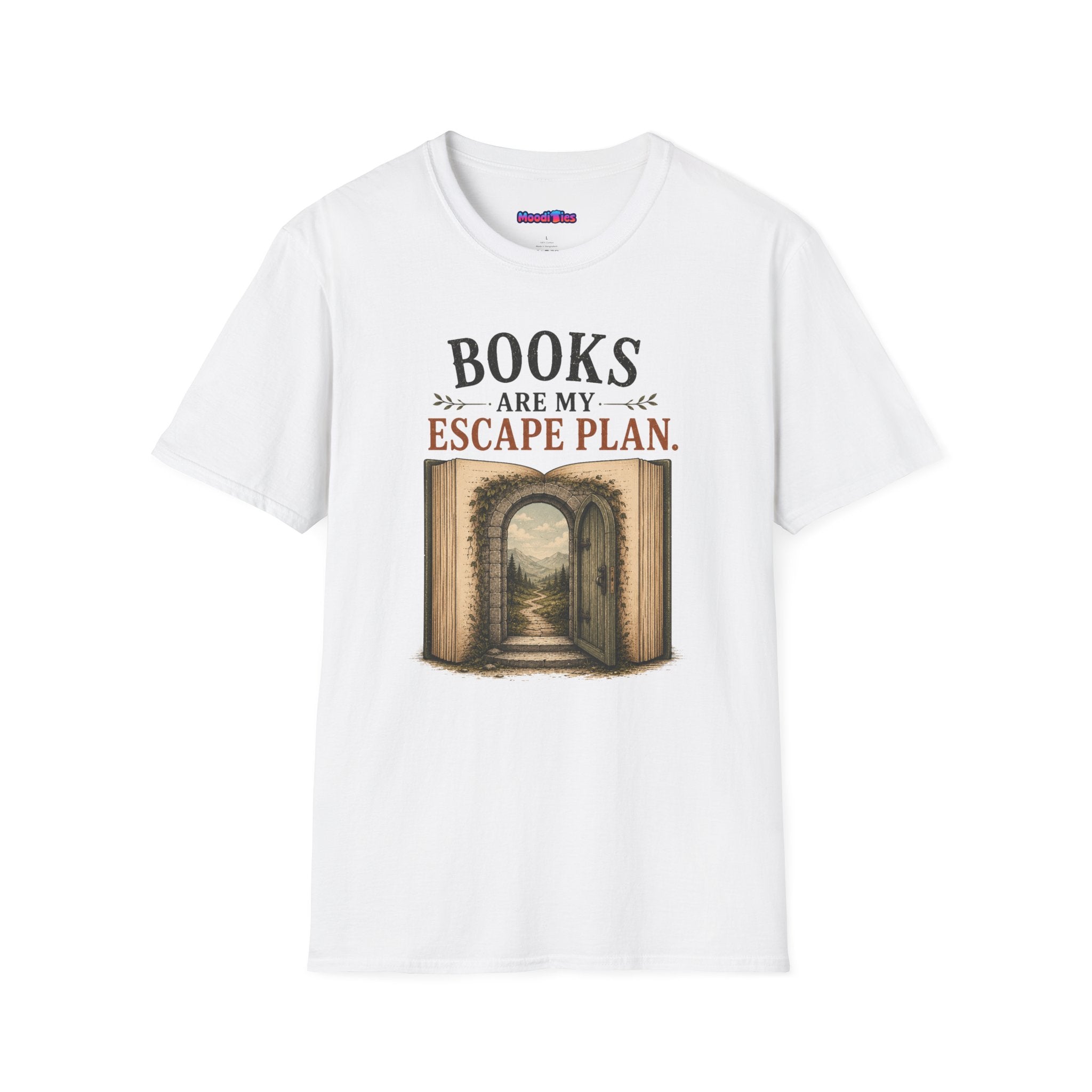 "Books Are My Escape Plan." Book Portal T-Shirt