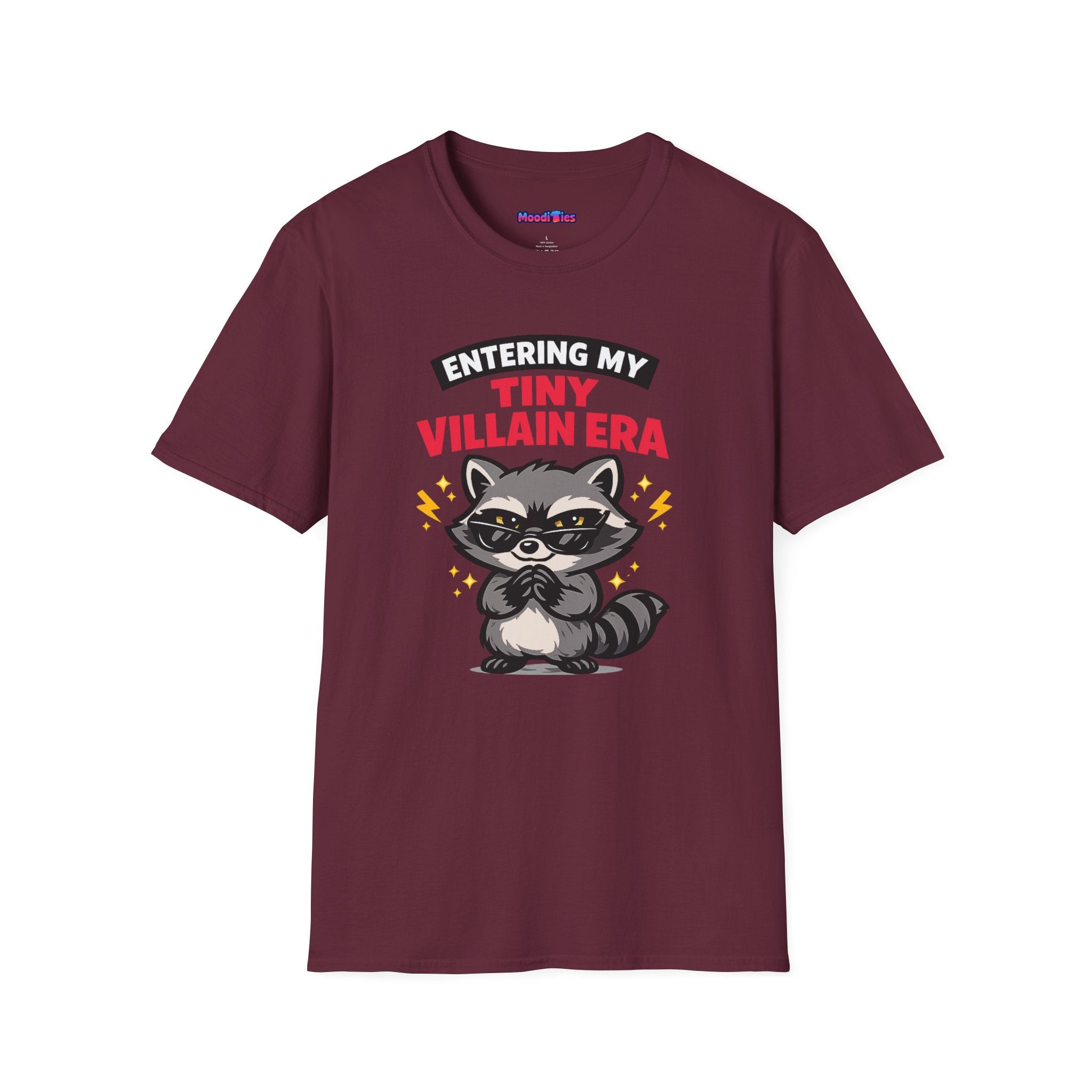 "Entering My Tiny Villain Era" Naughty Raccoon T-Shirt