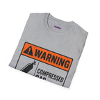 "Warning: Compressed Gas" Warning Sign T-Shirt