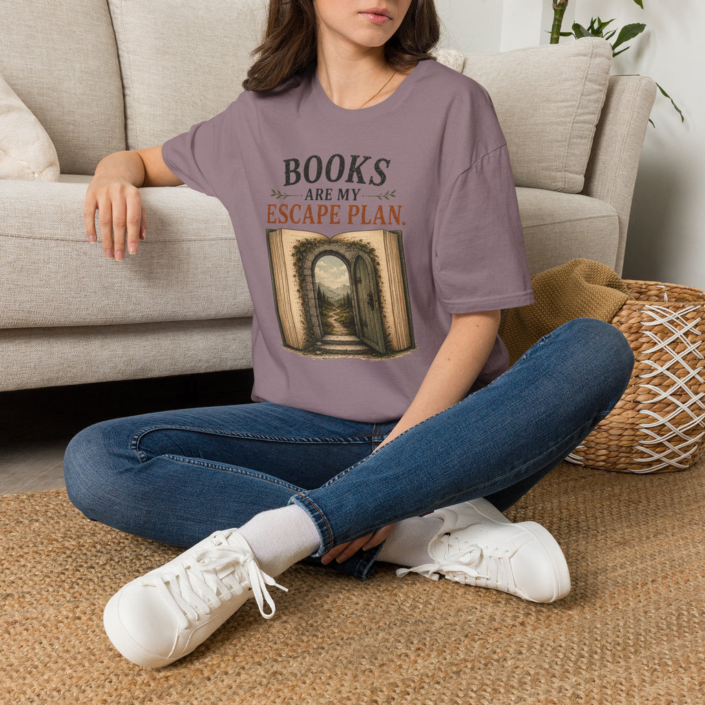 "Books Are My Escape Plan." Book Portal T-Shirt