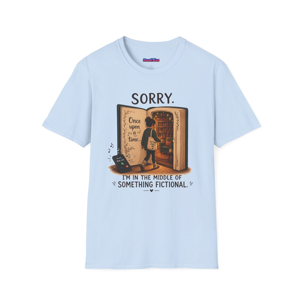 "Sorry. I'm In the Middle of Something Fictional." Book Portal T-Shirt
