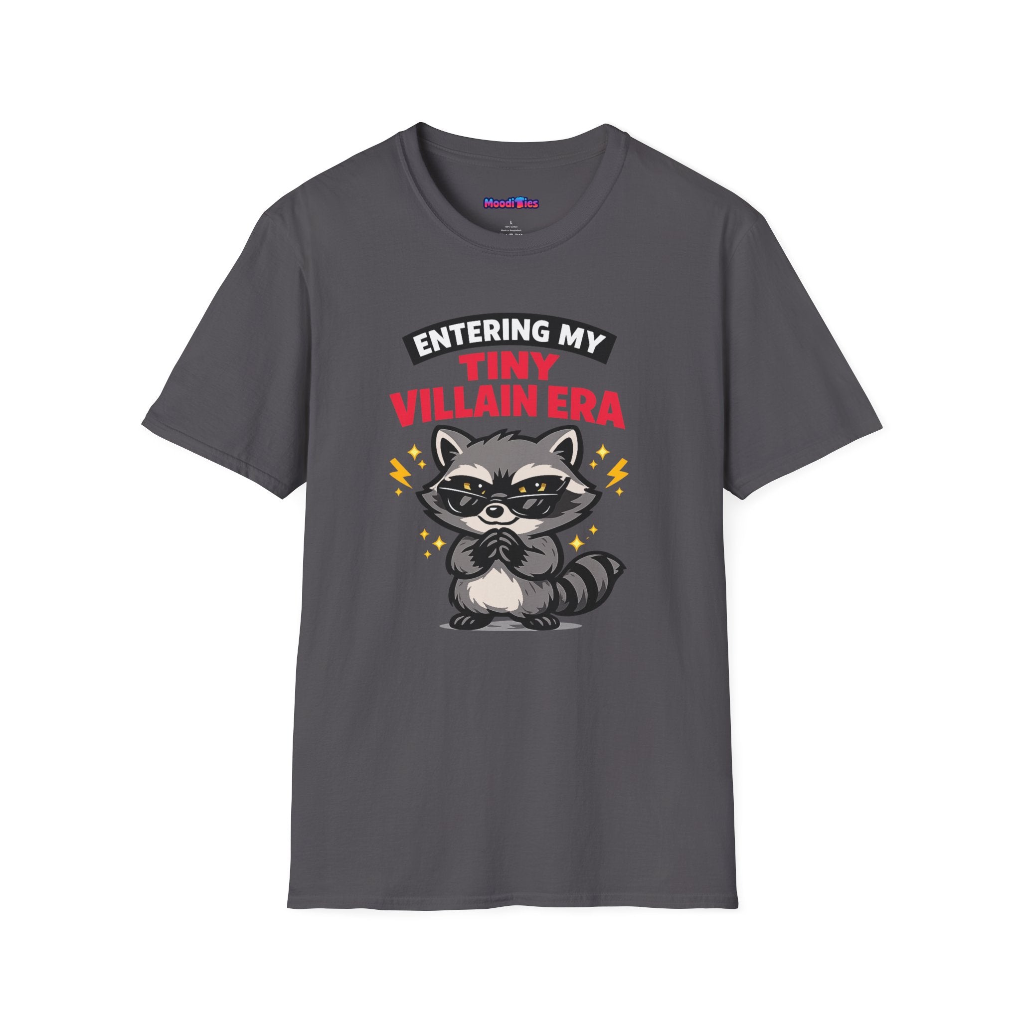 "Entering My Tiny Villain Era" Naughty Raccoon T-Shirt
