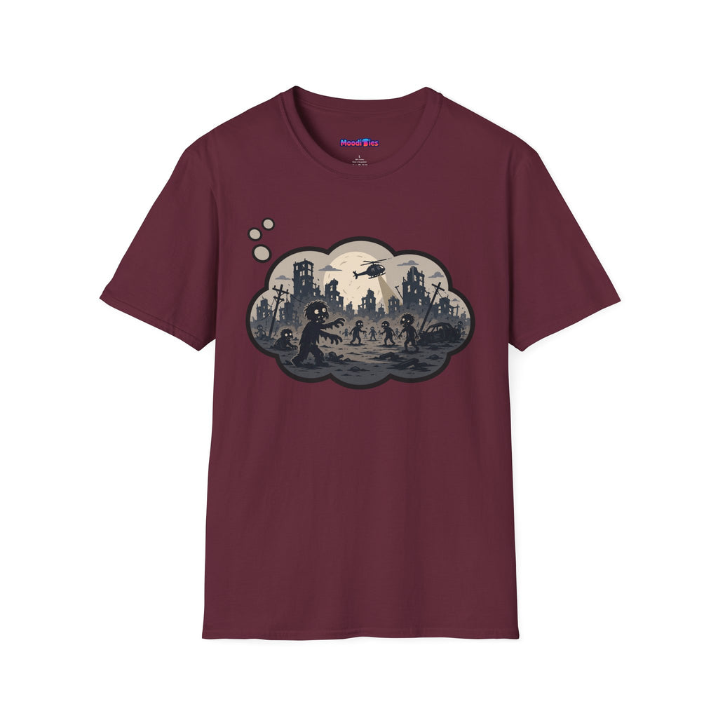 "Zombie Apocalypse" Anxiety Thought Bubble T-Shirt