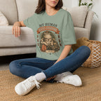 "My Human Hates Everyone." Smug Fat Cat T-Shirt