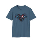 Dripping Infinity Heart Graphic T-Shirt