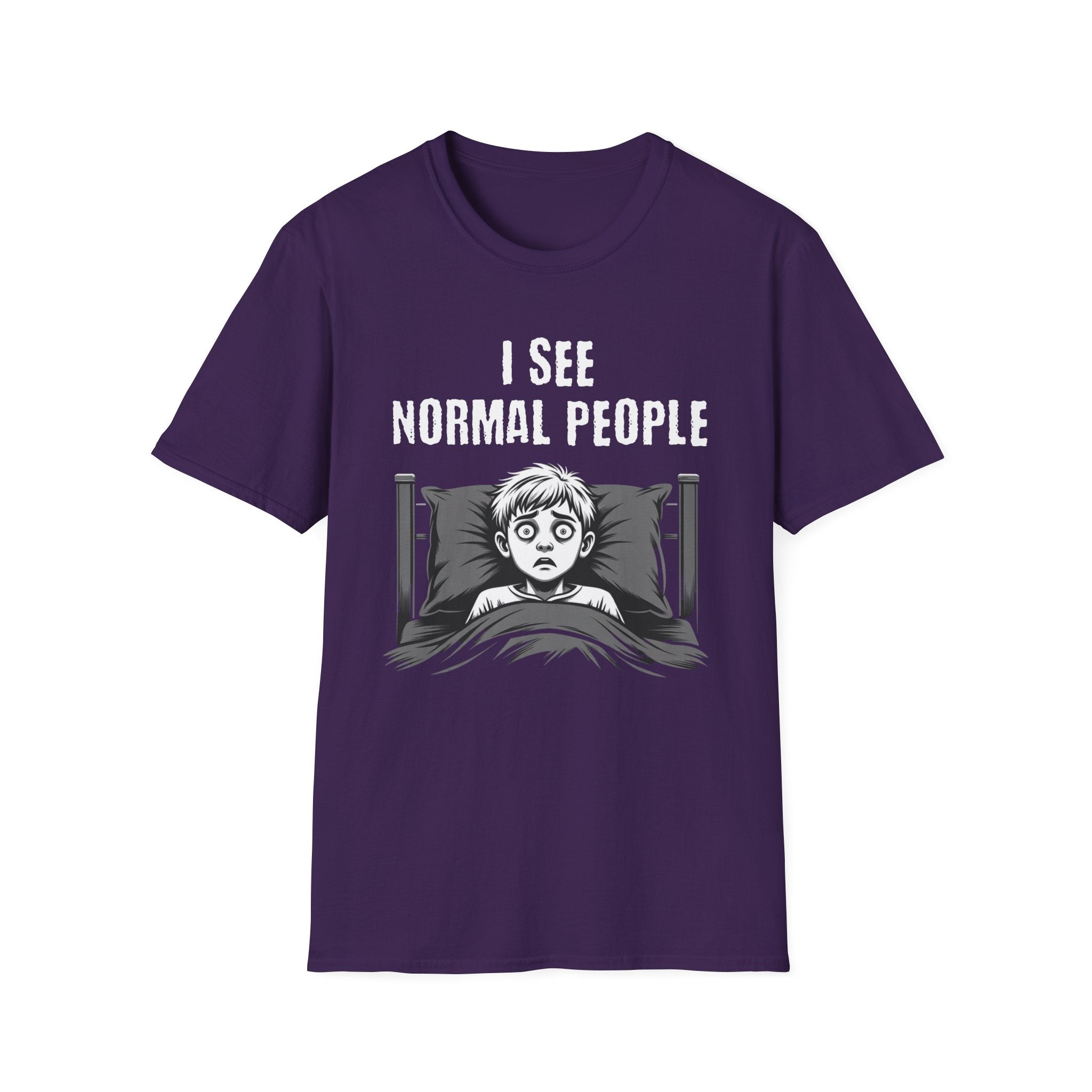 "I See Normal People" Spooked Boy T-Shirt