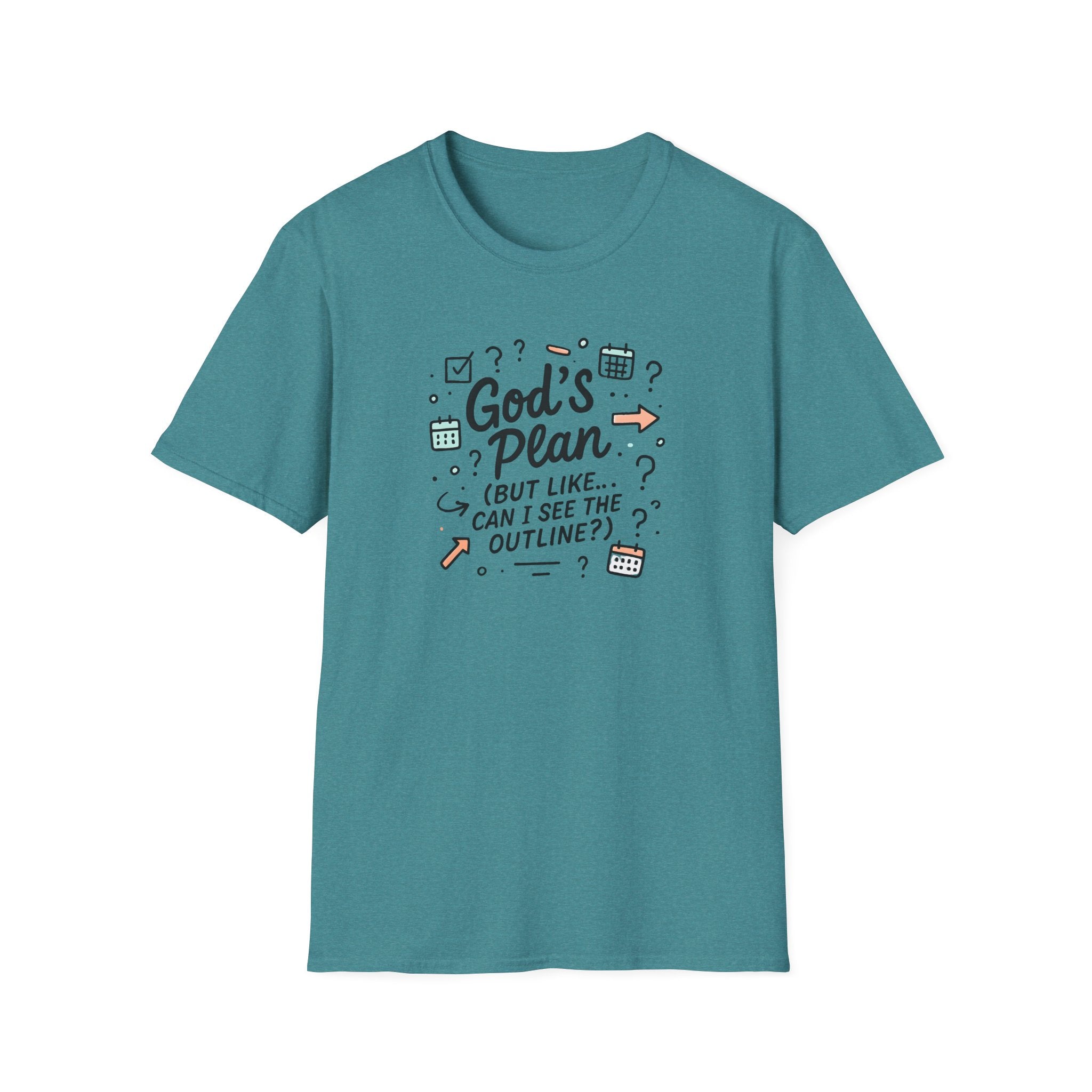 "God's Plan (But Like … Can I See The Outline?)" T-Shirt