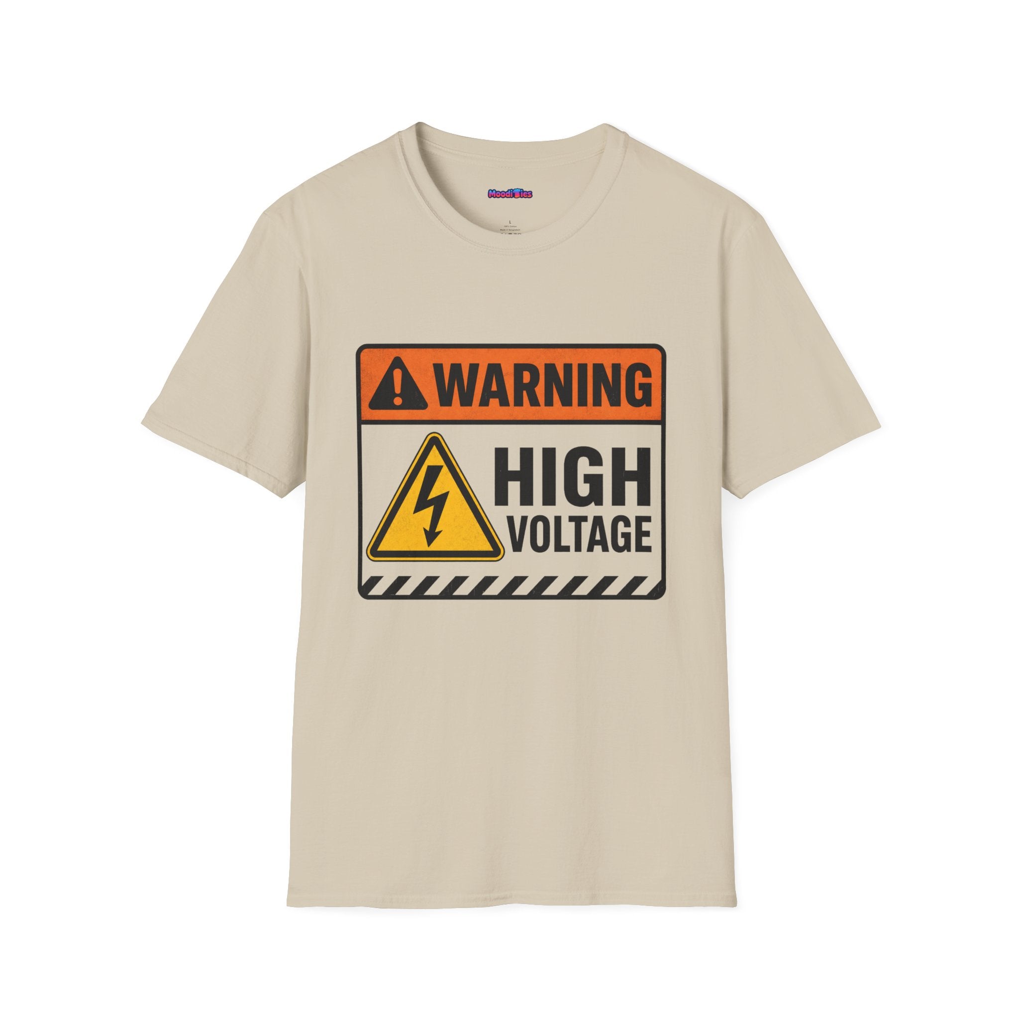 "Warning: High Voltage" Warning Sign T-Shirt