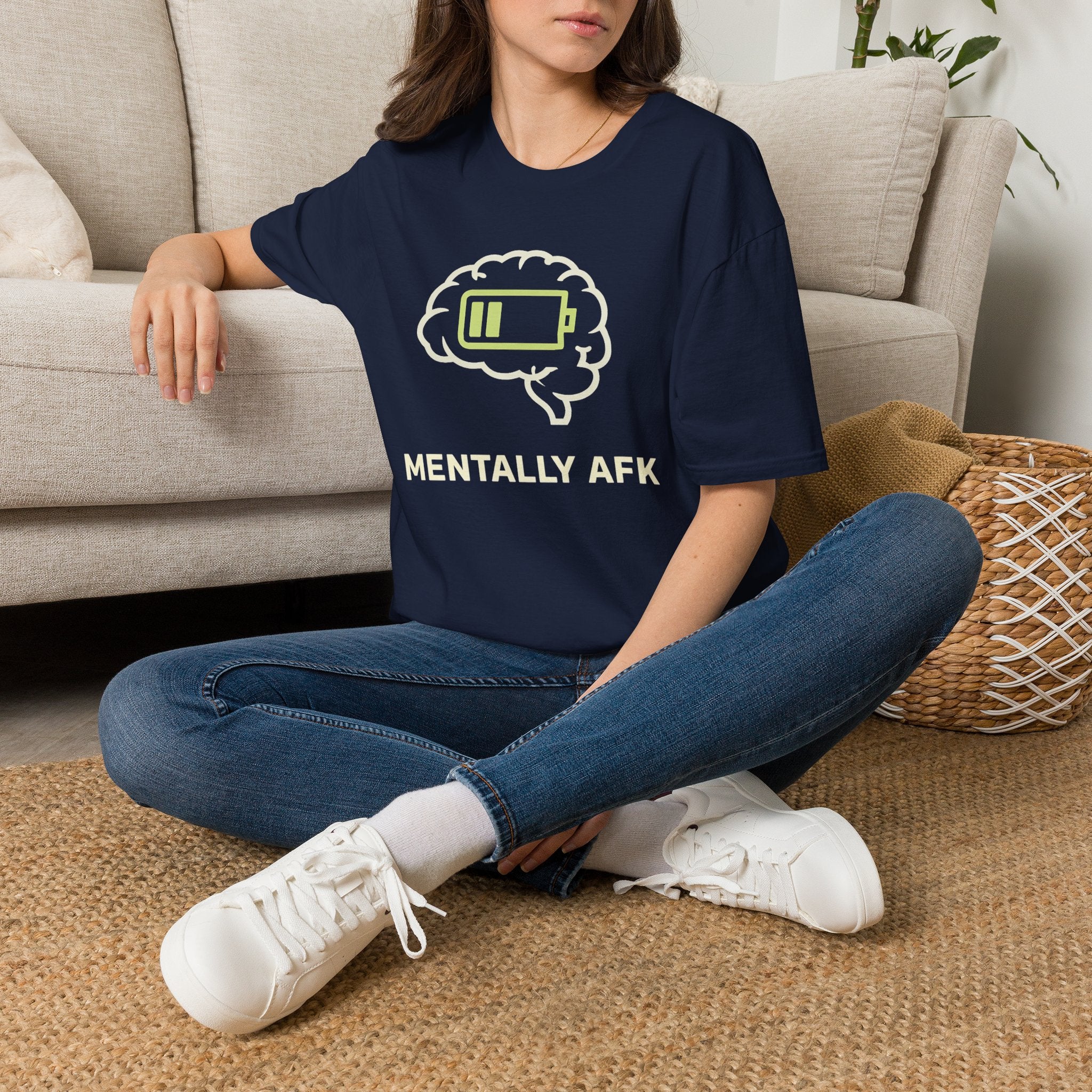 "Mentally AFK" Low Energy Brain T-Shirt
