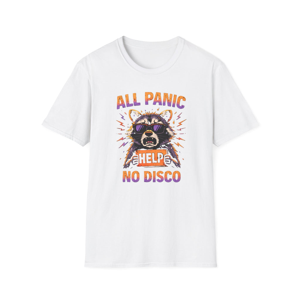"All Panic, No Disco" Raccoon T-Shirt