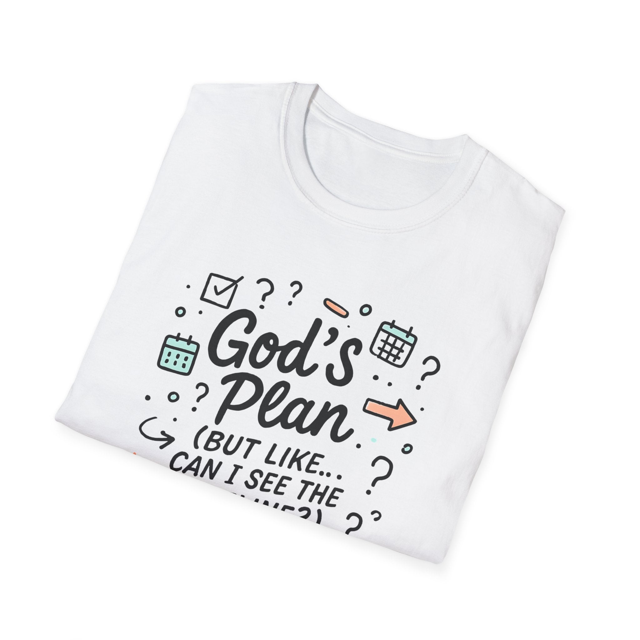 "God's Plan (But Like ... Can I See the Outline?)" Illustration T-Shirt