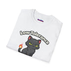 "Low Tolerance, High Sass" Black Cat T-Shirt