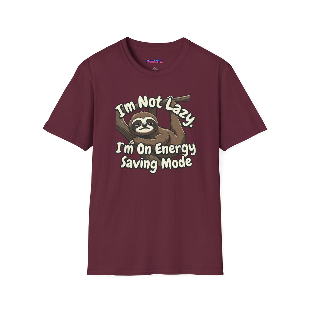 "I'm Not Lazy, I'm On Energy Saving Mode" Sloth T-Shirt