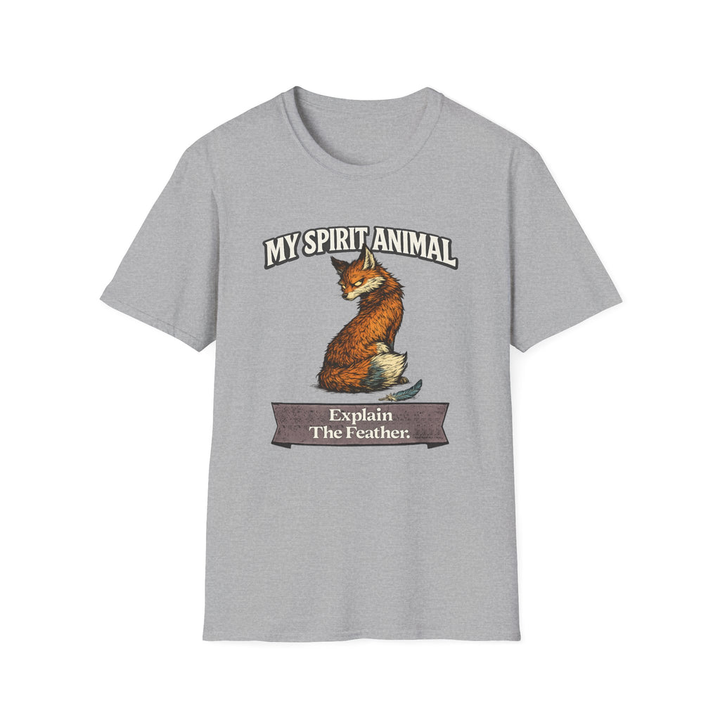 "My Spirit Animal: Fox (Explain The Feather)" T-Shirt