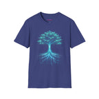 Digital Tree of Life (Blue) Graphic T-Shirt