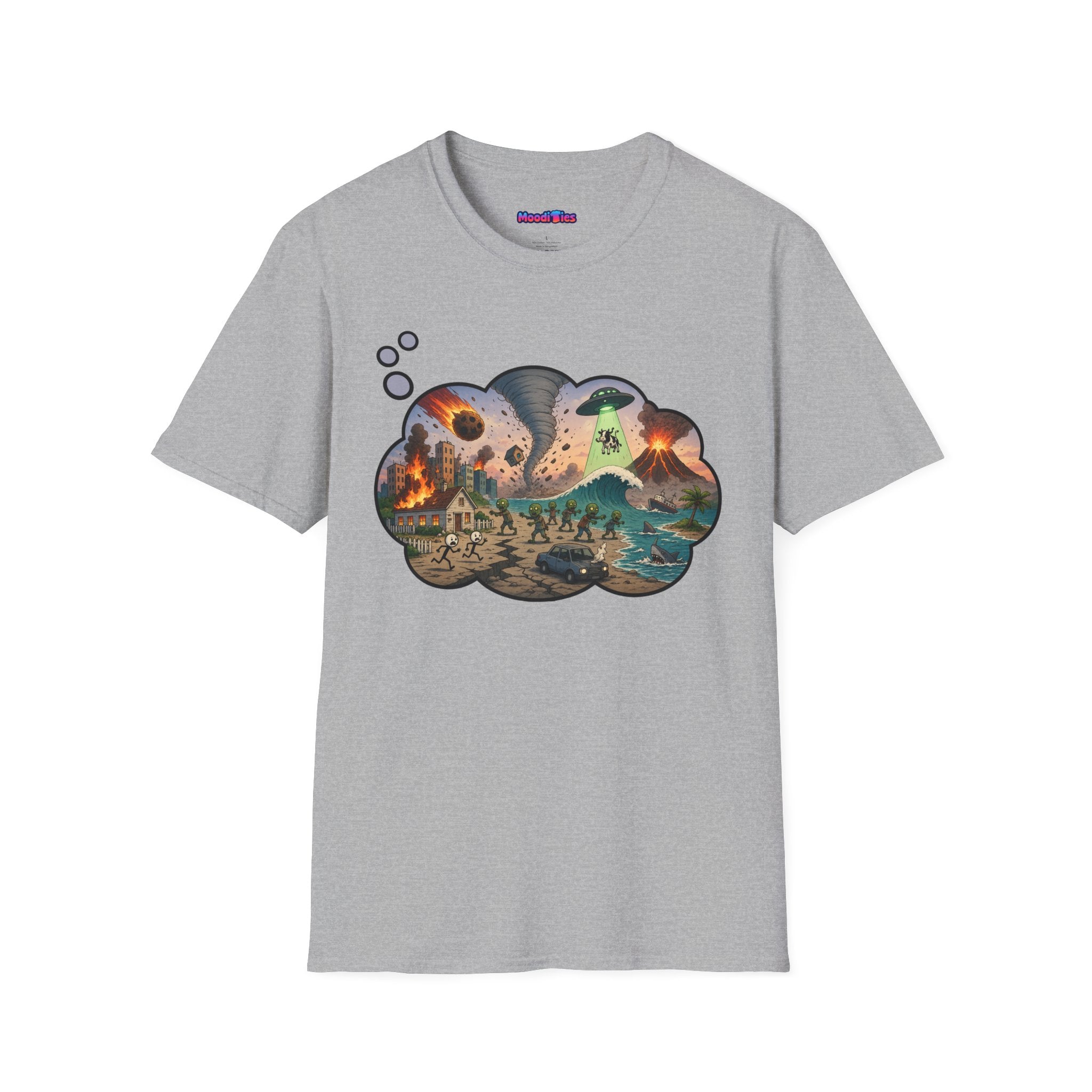 "End of the World, Day 2" Anxiety Thought Bubble T-Shirt
