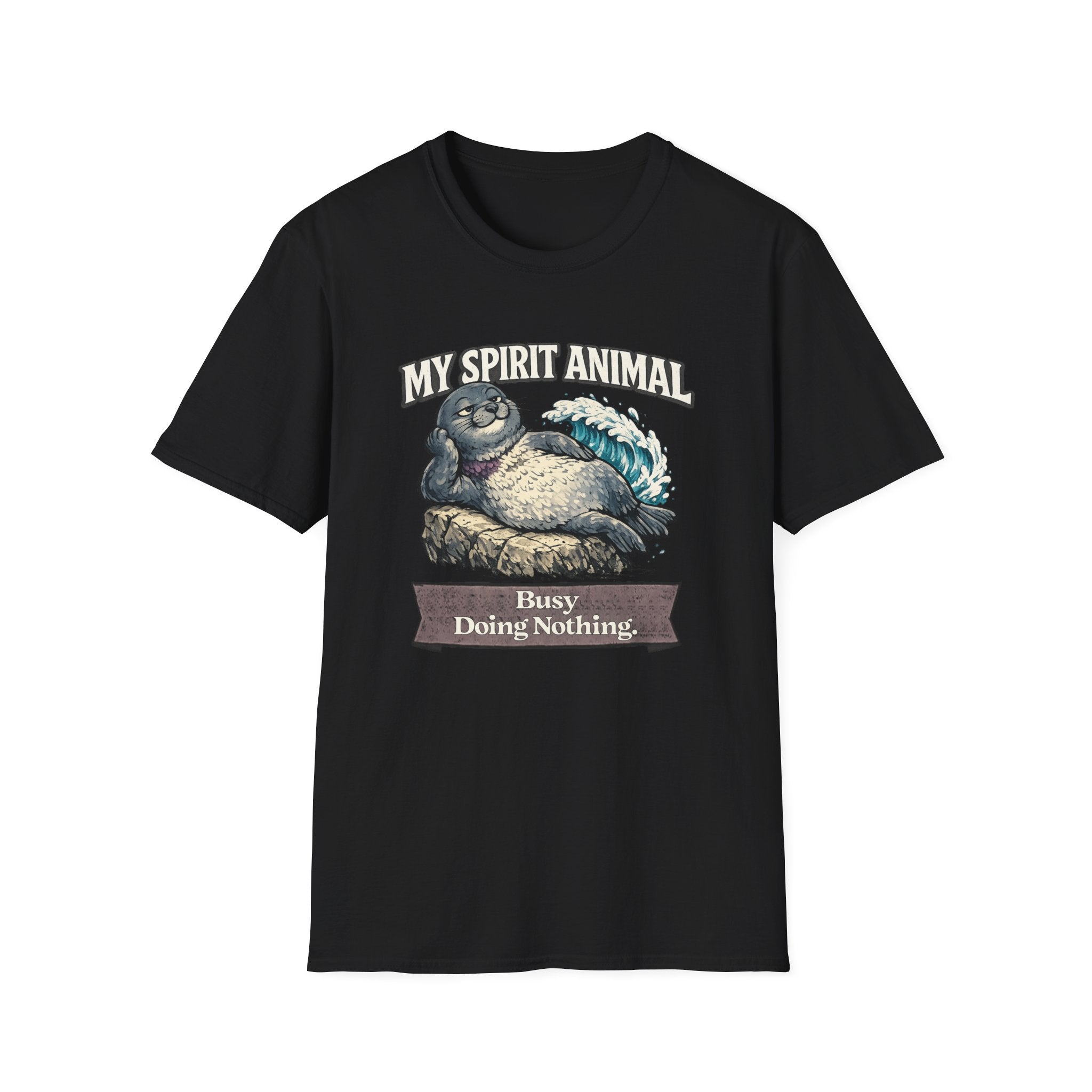 "My Spirit Animal: Seal (Busy Doing Nothing)" T-Shirt