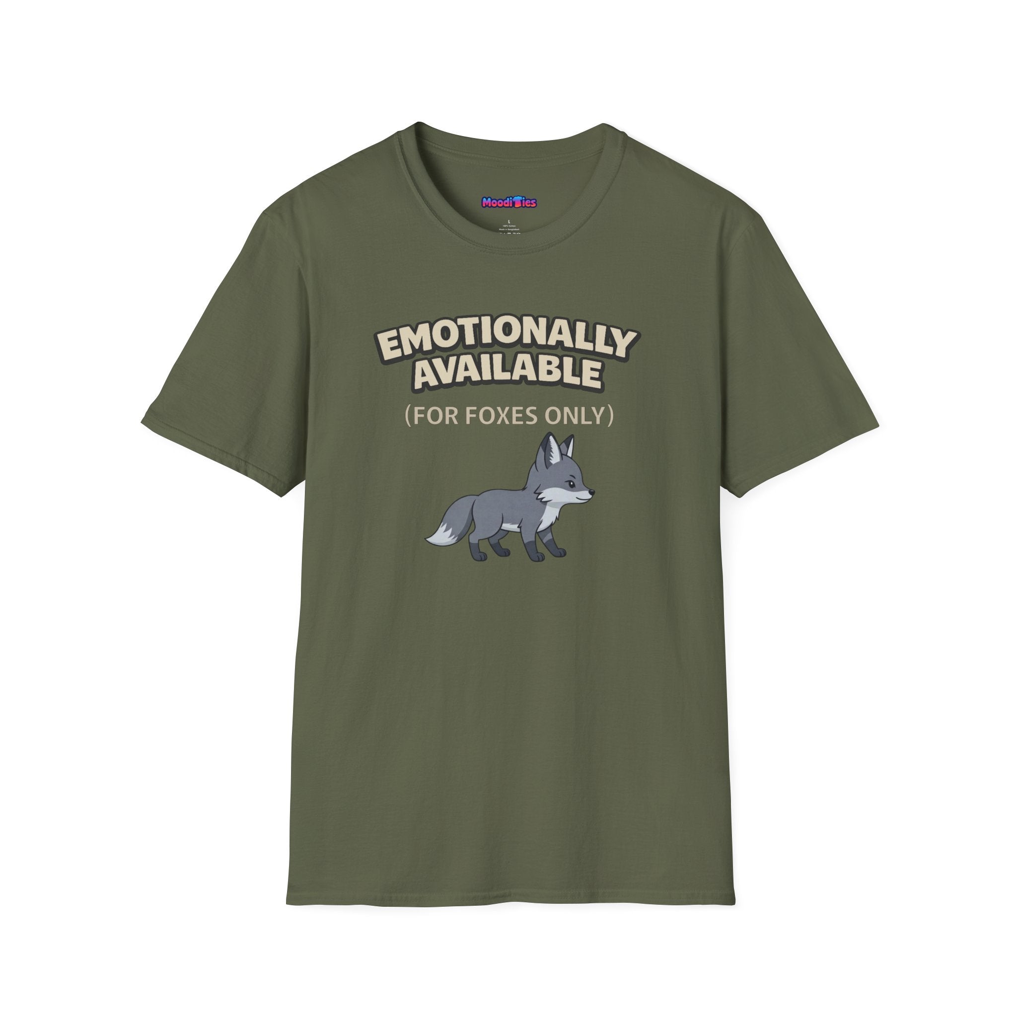"Emotionally Available (For Foxes Only)" Cute Fox T‑Shirt